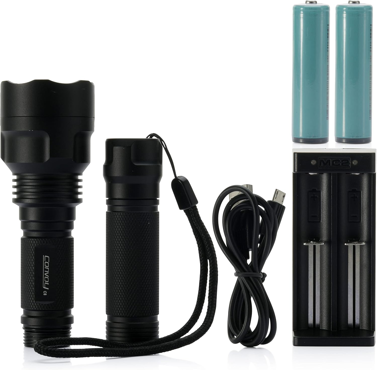 Convoy C8 + 365nm UV LED Flashlight with Patented Glass Filter