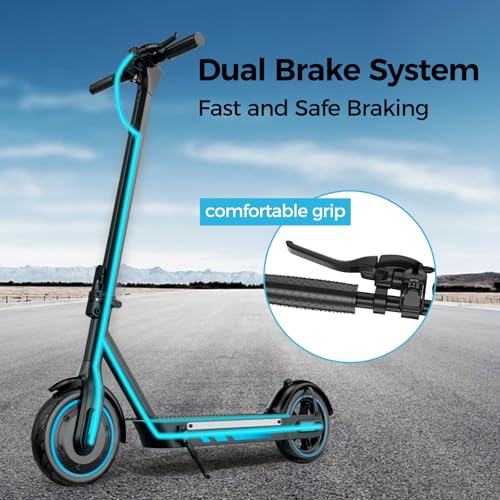 Electric Scooter for Adults, 19/25 Mph Max Speed, 21/25/35 Miles Range,350/500/600W APP Control E-Scooter with 8.5/10 Inflatable tire, Foldable Escooter with App Control, UL 2272 Certified - Image 18
