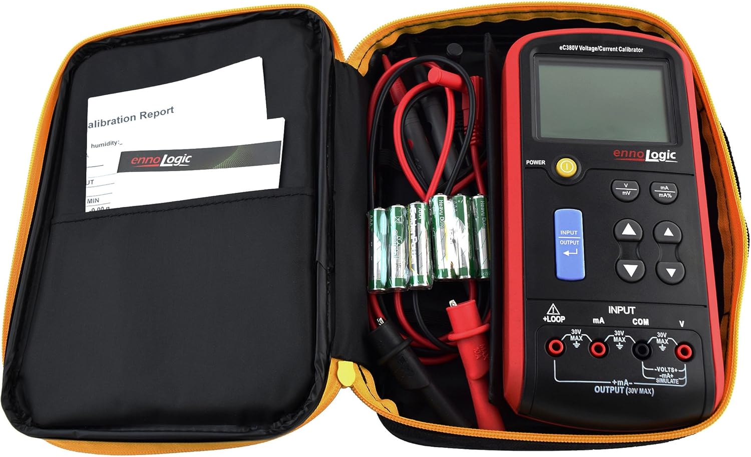 ennoLogic Volt mA Loop Process Calibrator eC380V – 0-20V and 4-20mA Signal Generator Simulator ?C Portable Precision Volt Millivolt and mA Generator and Meter for Transmitters, Current Loops, PLC - Image 5
