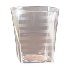 EMI Yoshi EMI-ST9 9 Oz Clear Plastic Rocks Square Clear Plastic Tumbler – Pack of 168