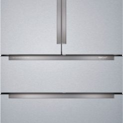 Bosch – 800 Series 20.5 Cu. Ft. 4-Door French Door Counter-Depth Smart Refrigerator – Stainless steel