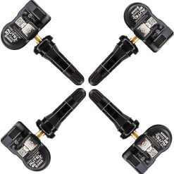 Autel TPMS Sensor MX-Sensor TPS218-315MHz+433MHz 2 in 1 Dual Frequency Replaced OEM Tire Pressure Sensor Universal Programmable Screw-in Sensor Sets of 4 (Rubber Valves)