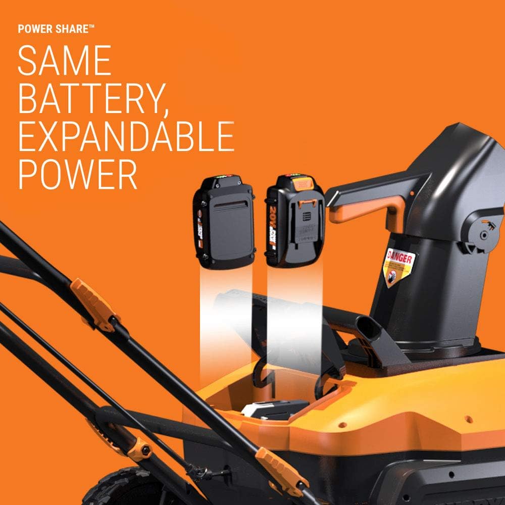 Worx WG471 40V Power Share 20 Cordless Snow Blower with Brushless Motor - Image 2