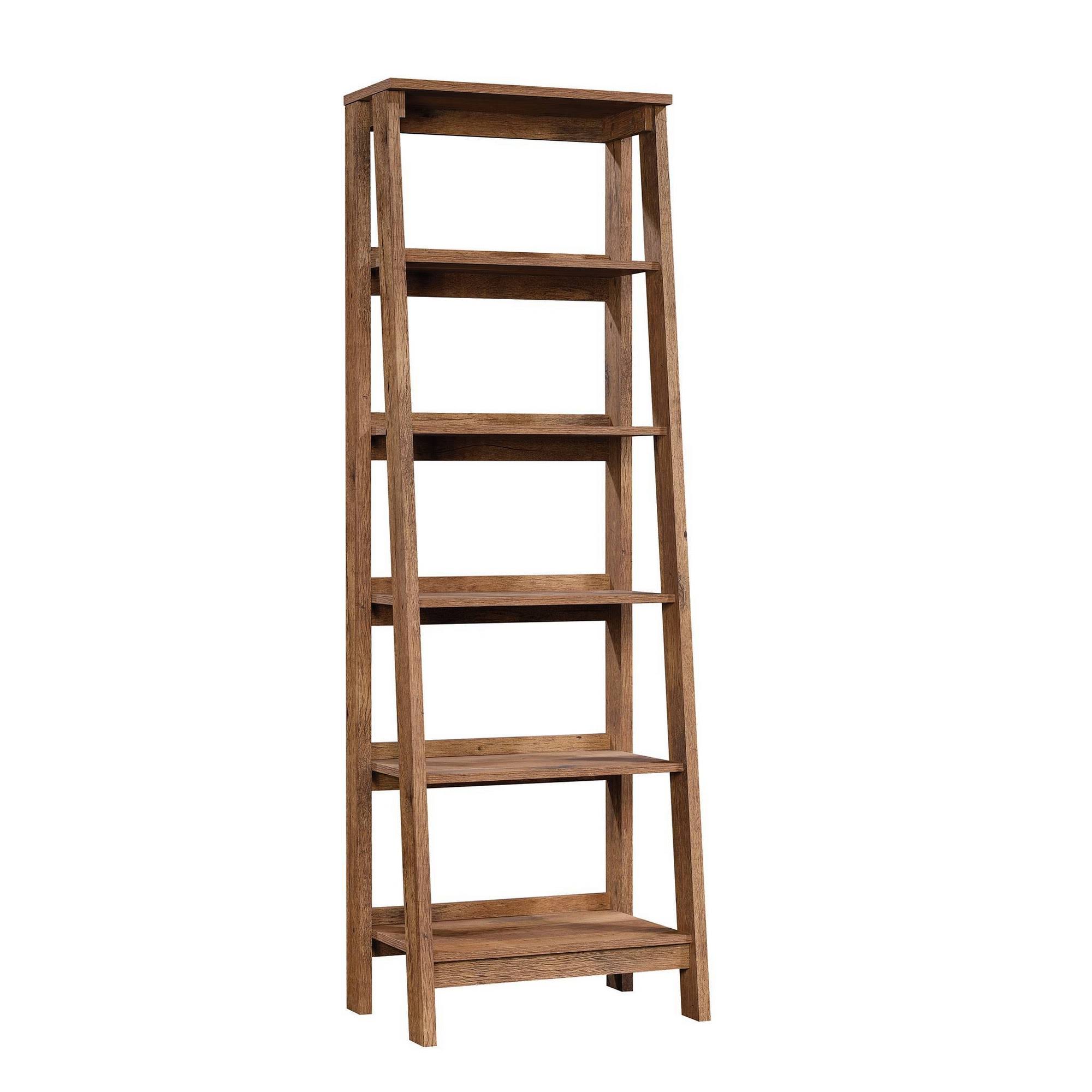 Sauder Trestle 5-Shelf Bookcase – Vintage Oak