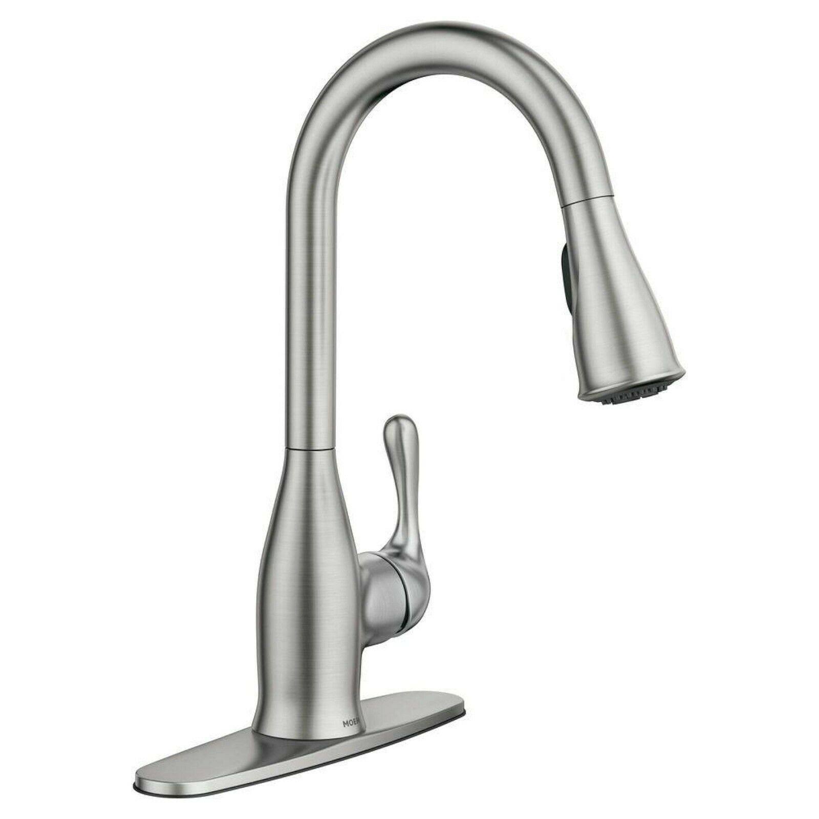 Moen Kaden Single-Handle Pull-Down Sprayer Kitchen Faucet Stainless