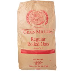 Grain Millers Regular Rolled Oats – 50 lb bag