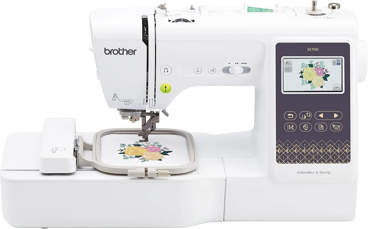Computerized Sewing & Embroidery Machine with Wireless LAN ?C 135 Designs & 103 Stitches Built-In