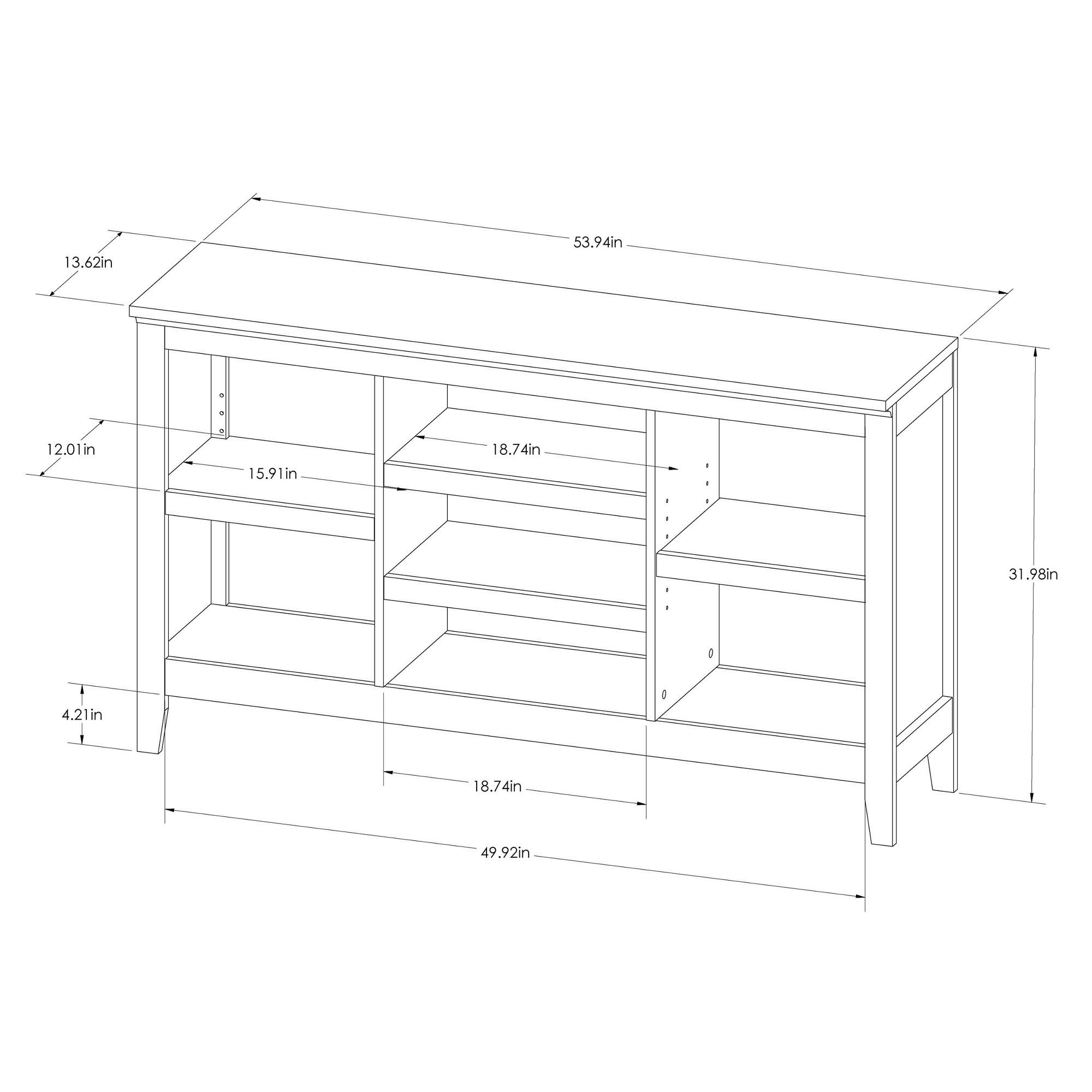 Threshold Carson Horizontal Bookcase with Adjustable Shelves – Black - Image 4