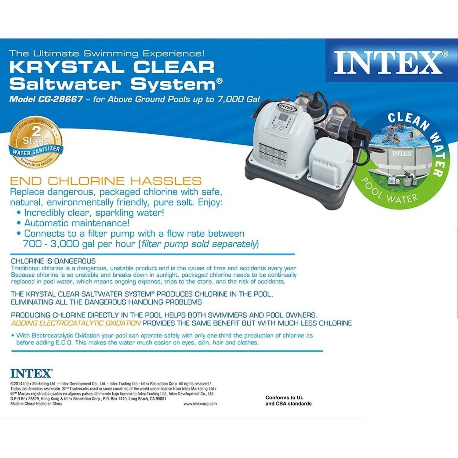 Intex Krystal Clear 7,000-gallon Saltwater System - Image 5