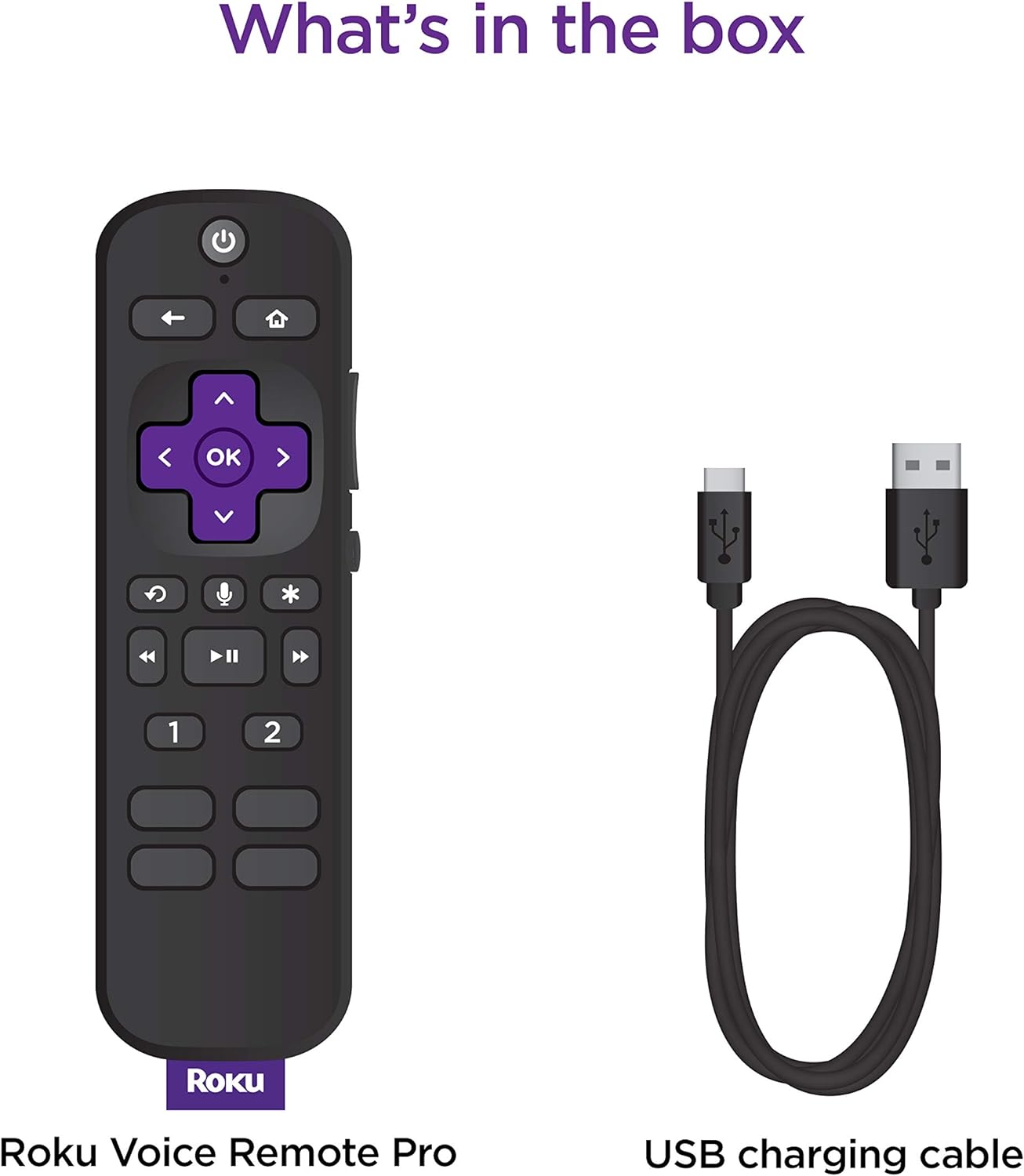 Roku Voice Remote Pro | Rechargeable voice remote with TV controls, lost remote finder, private listening, hands-free voice controls & personal shortcut buttons for Roku players Roku TV, & Roku audio - Image 5