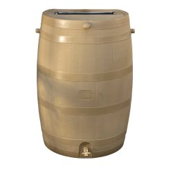 RTS Oak Rain Barrel w/ Brass Spigot