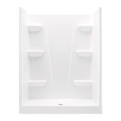 Alternative view of Aquatic 6034CS-AW A2 34 in. x 60 in. x 76 in. Shower Stall in White