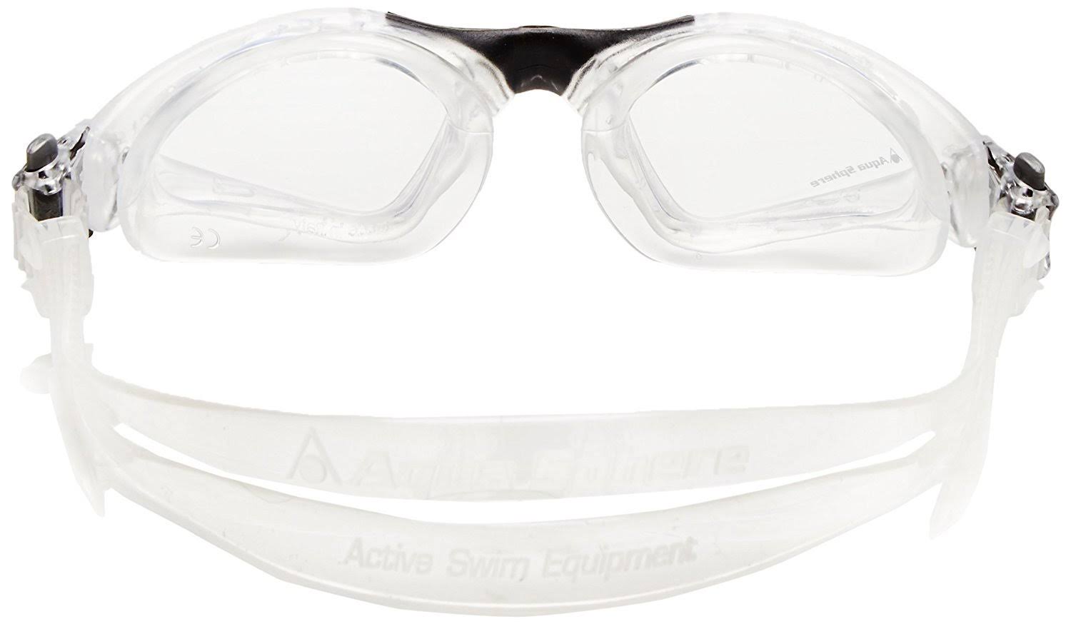 Aqua Sphere Kayenne Goggle with Clear Lens, Clear/Black, Regular - Image 2