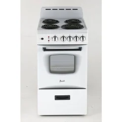 Avanti 20 in. 2.1 cu. ft. Electric Range in White