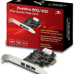 Alternative view of Vantec 2+1 FireWire 800/400 PCIe Combo Host Card (UGT-FW210) Pack of 2