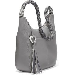 Alternative view of Brighton Barbados Ziptop Hobo -Black