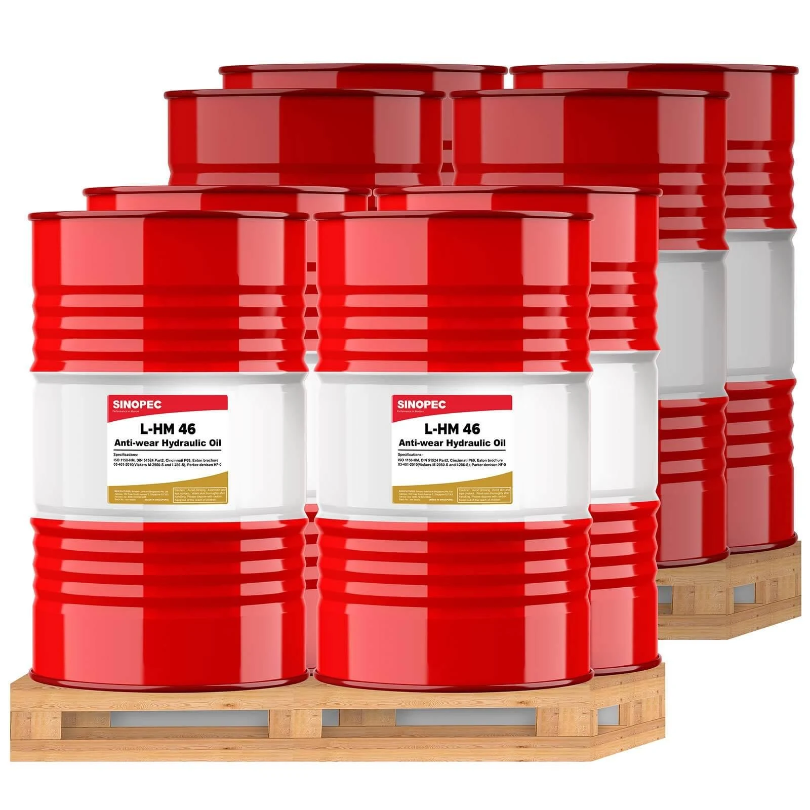 Sinopec AW 32 Hydraulic Oil Fluid (ISO VG 32, SAE 10W), 55 Gallon Drum - Image 4