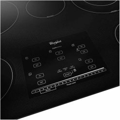 Alternative view of Whirlpool Gold 30×22 Electric Cooktop-Black-G9CE3065XB