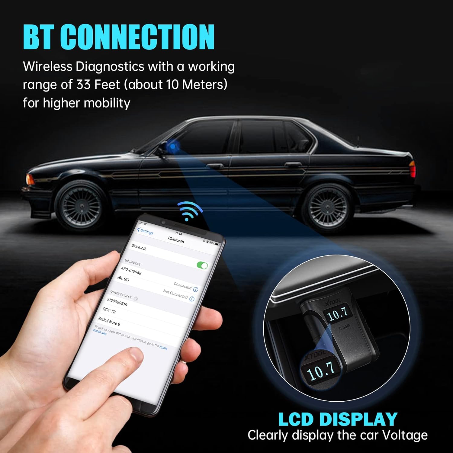 XTOOL Anyscan A30M Wireless OBD2 Scanner for Android & iOS(2022 Newest), Bi-Directional Scan Tool with All Systems Diagnostics, 21 Services, ABS Bleeding, Injector Coding, Upgrade Ver. of A30, A30D - Image 5