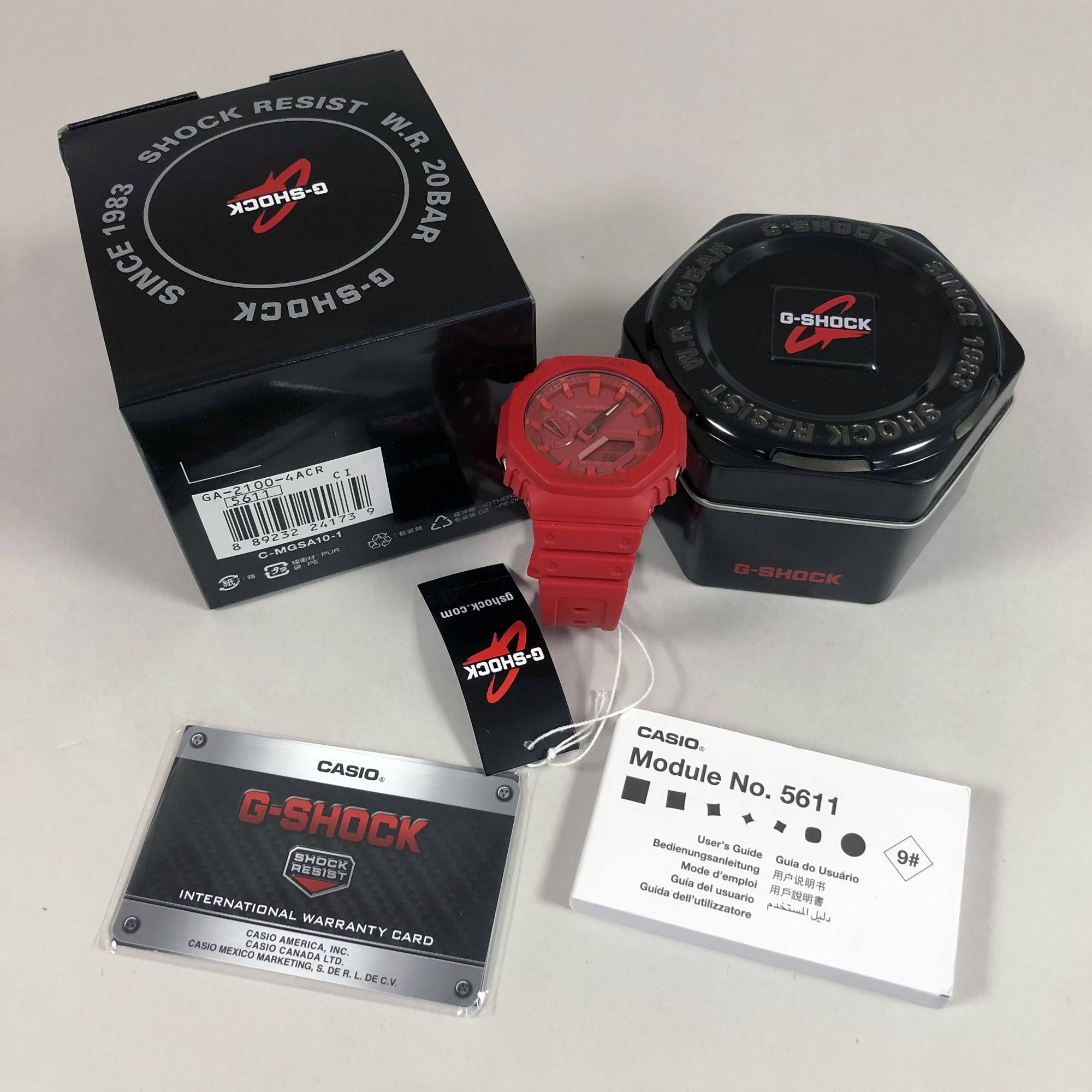 G-Shock GA2100-4A – Red - Image 9
