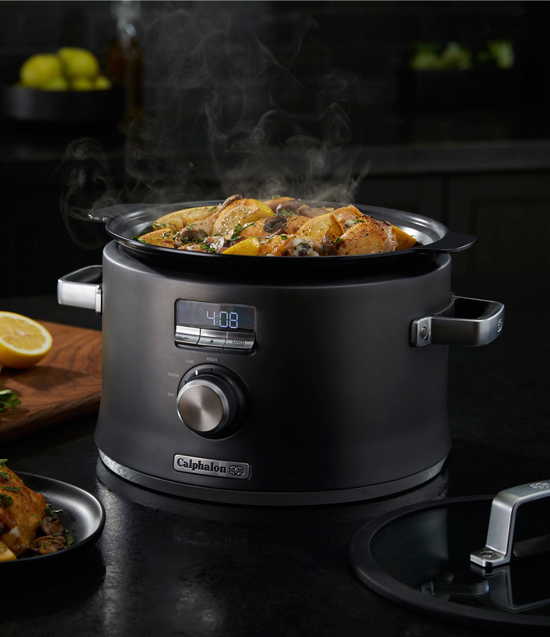 Calphalon Digital Saut Slow Cooker Dark Stainless Steel - Image 6