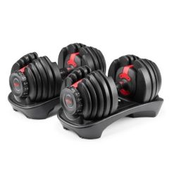 Bowflex SelectTech 552 Adjustable Dumbbell Set – 5-52 lbs., Size: 16, Black