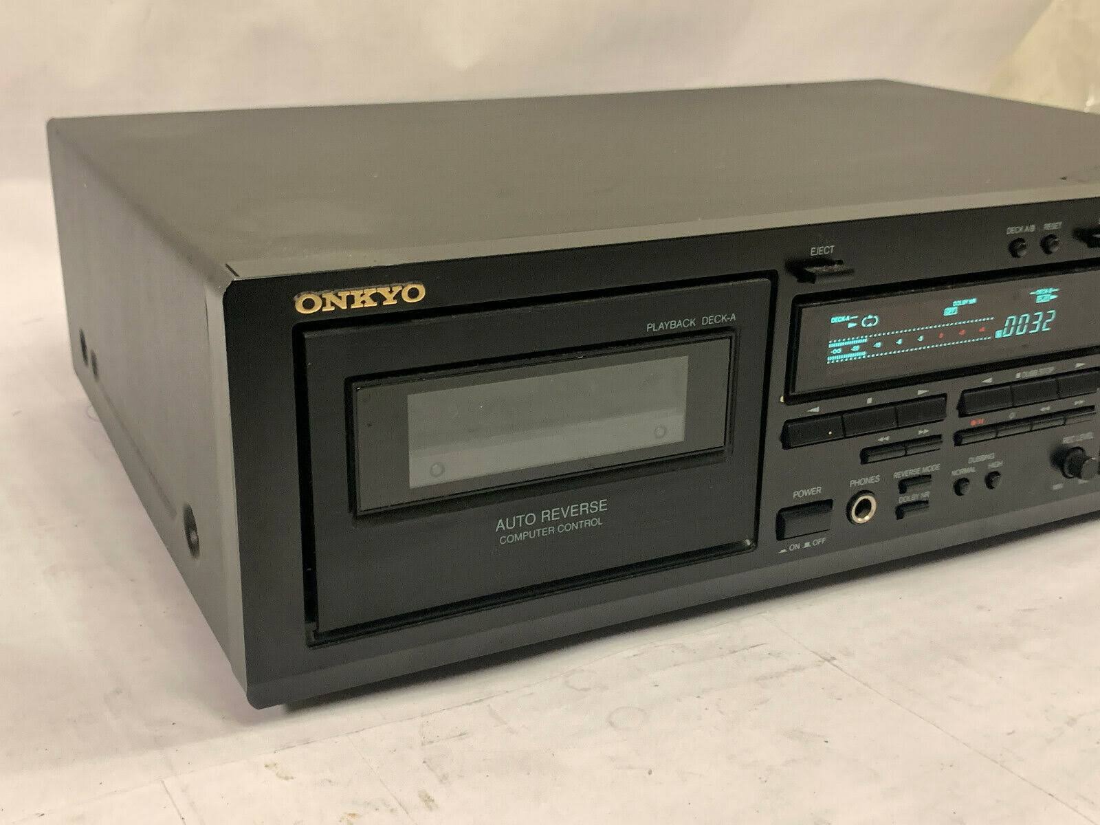 Onkyo TA-RW544 – Dual cassette deck – black - Image 8