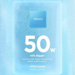 Alternative view of Silonn Mini Fridge, Portable Skin Care Fridge, 4 L/6 Can Cooler and Warmer Small Refrigerator with Eco Friendly for Home, Office, Car and College Dorm Room, Compact Refrigerator and Teal (SLRE01G1)