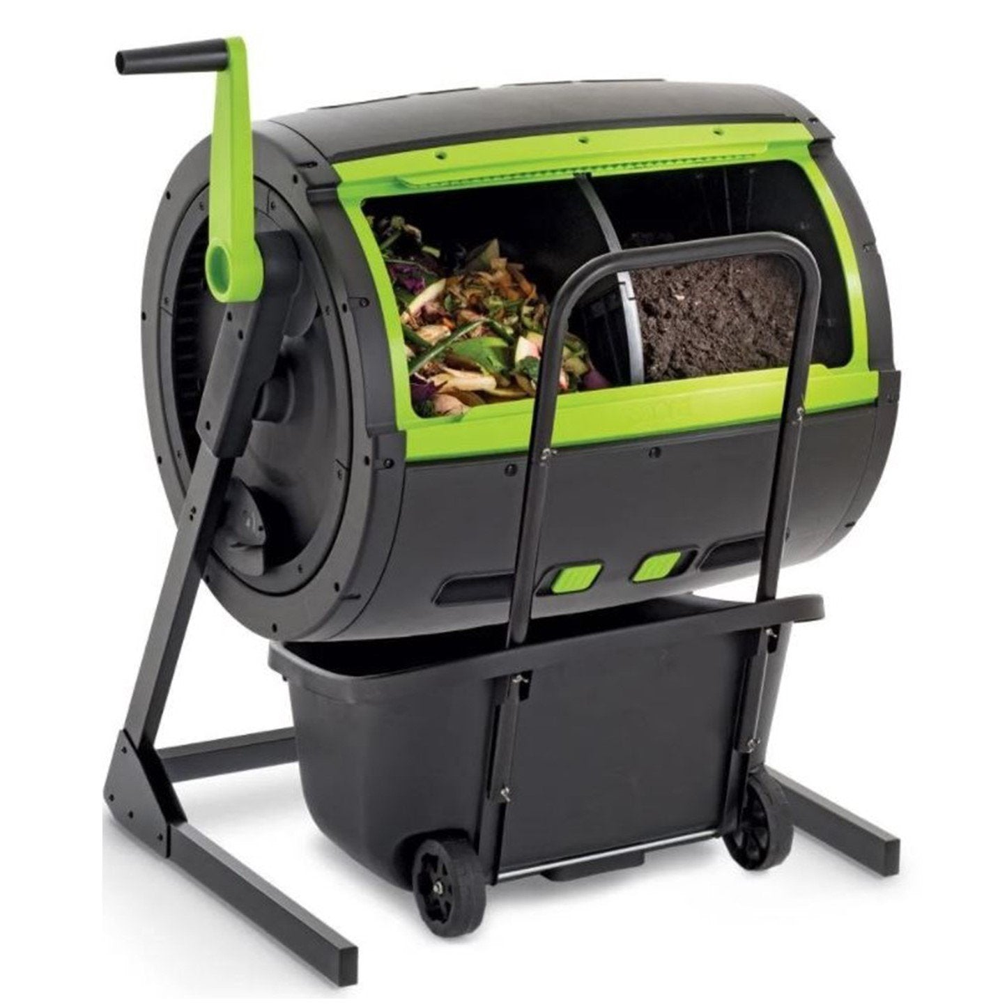 65-Gallon Compost Tumbler And Cart Combo - Image 8