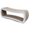 PetFusion Jumbo Cat Scratcher Lounge – White