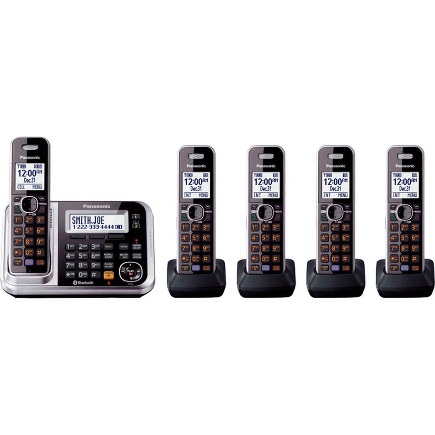 Panasonic Kx-tg785sk Dect 6.0 5-Handset Cordless Phone System