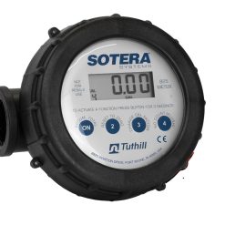 Sotera 825 1 2-20 GPM(7-75 LPM) Digital Inline Nutating Disc Poly Chemical Transfer Meter, 125 PSI (8.6 bar)