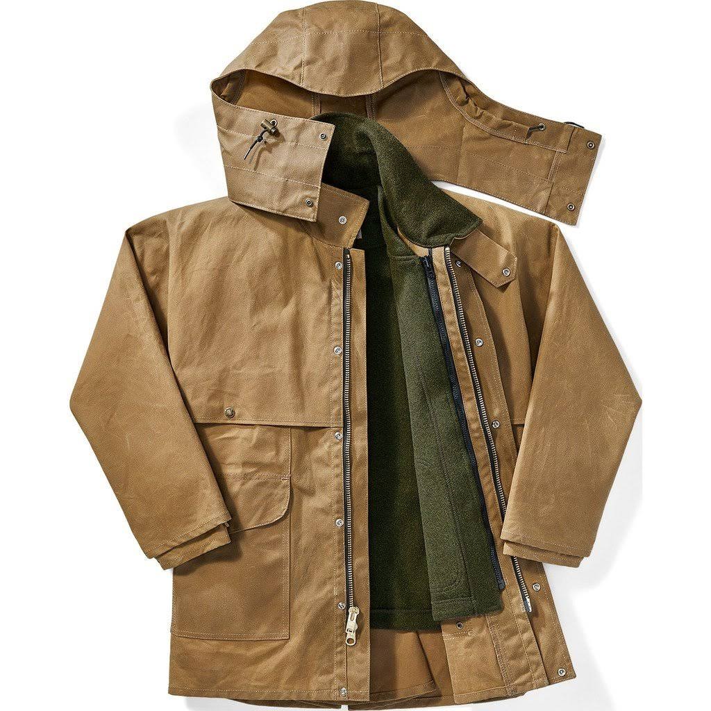 Filson 10001 Tin Cloth Packer Coat – Tan (Small) - Image 4