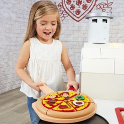 Alternative view of Toys AND Games Little Tikes Real Wood Pizza Restaurant Wooden Play Kitchen Cook and Serve with Realistic Lights Sounds and Dual-Sided Play, 20+ Accessories Set, Gift for Kids, Large Toy for Girls & Boys Ages 3+