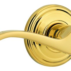Kwikset 740CHL Commonwealth SmartKey Keyed Entry Lever – Lifetime Polished Brass 740CHL L03 SMT