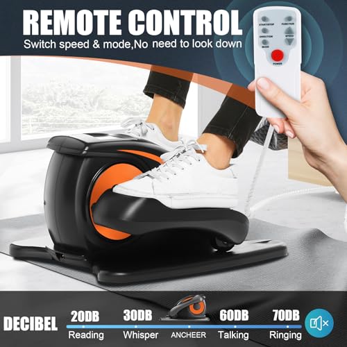 ANCHEER Under Desk Elliptical Machine – Quiet Pedal Exerciser for Seniors, Office & Home, Low-Impact Seated Leg Workout Equipment, Smart LCD Display, Remote Control - Image 28