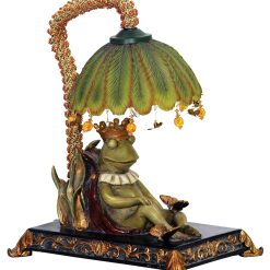 Sterling 91740 Sleeping King Frog Table Lamp