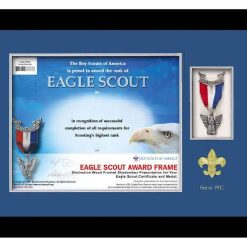 Eagle Scout Wood Shadow Box Frame, Black