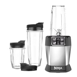 Alternative view of Ninja BL482 Nutri Ninja With Auto IQ Blender One Size, Silver/Black