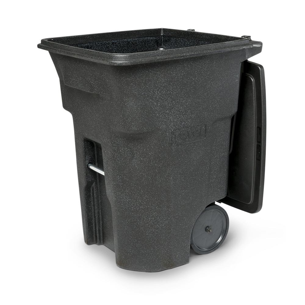 Toter 96 Gallon Trash Can with Smooth Wheels and Lid ; - Image 6