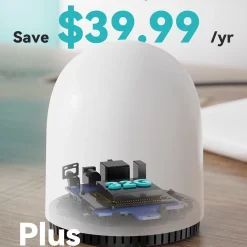 Alternative view of WUUK 2K Wireless Doorbell Camera with Free 32GB Local Storage Base Station, No Monthly Fee, Battery Powered Video Doorbell, Triple Motion Detection, Compatible with Alexa & Google