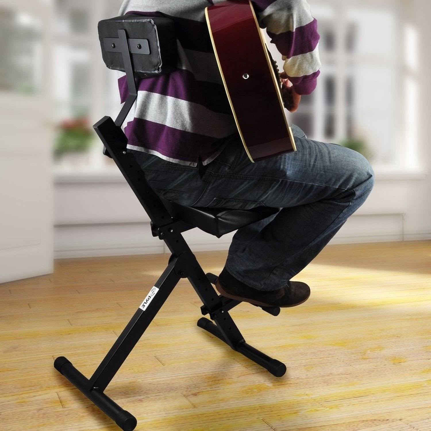 Pyle PKST70 – Musician Performer Chair Seat Stool, Durable, Portable, Adjustable - Image 6
