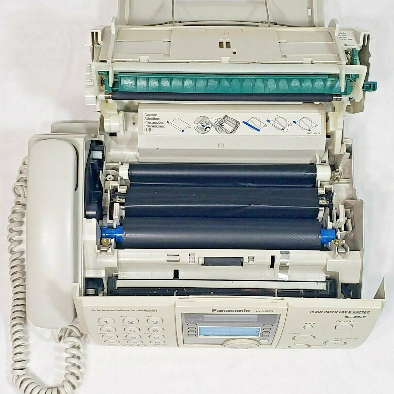 Panasonic KX-FHD331 Fax Copy Machine Copier Plain Paper Caller ID – Black - Image 3
