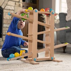 Alternative view of Fat Brain Toys Roll &n Go Wooden Marble Run