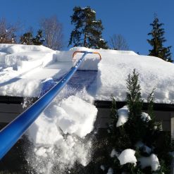 Snow Roof Rake by Avalanche! Original 500 with Slide Material: Easy Heavy Snow Removal for Standard Asphalt Shingled Roofs to Prevent Ice Dams and Damage. 17 Inch Wide, 16 Feet Long, 1.5 Inch Wheels