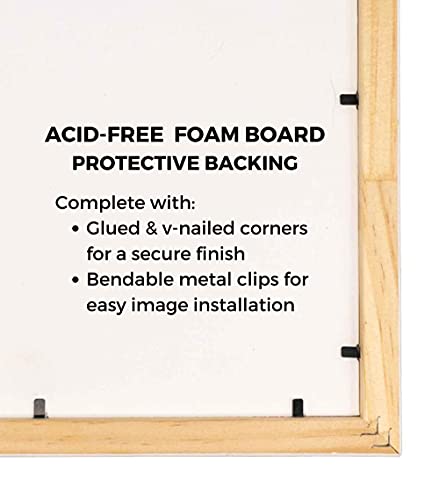 40×20 Contemporary Black Wood Picture Panoramic Frame – Picture Frame Includes UV Acrylic, Foam Board Backing, & Hanging Hardware! Panoramic Poster Frame - Image 8