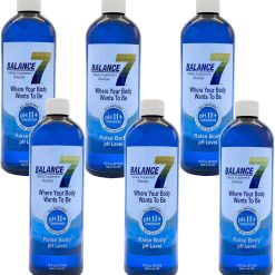 Balance 7 – Alkaline Dietary Supplement – 11+ pH Alkalizing Concentrate and pH Booster Mineral Liquid – pH Balancer (16 fl oz, 6 Bottles) Pack of 2