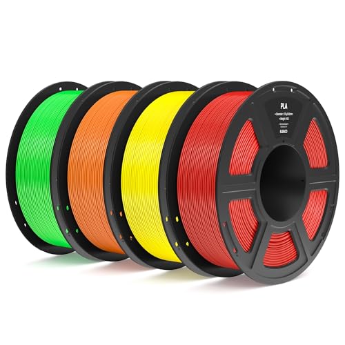 ELEGOO PLA Filament 1.75mm Bundle 4KG, 3D Printer Filament Dimensional Accuracy +/- 0.02mm, 4pcs 1kg Spool(2.2lbs) Fit Most FDM 3D Printers (Black, White, Dark Blue, True Red) - Image 16
