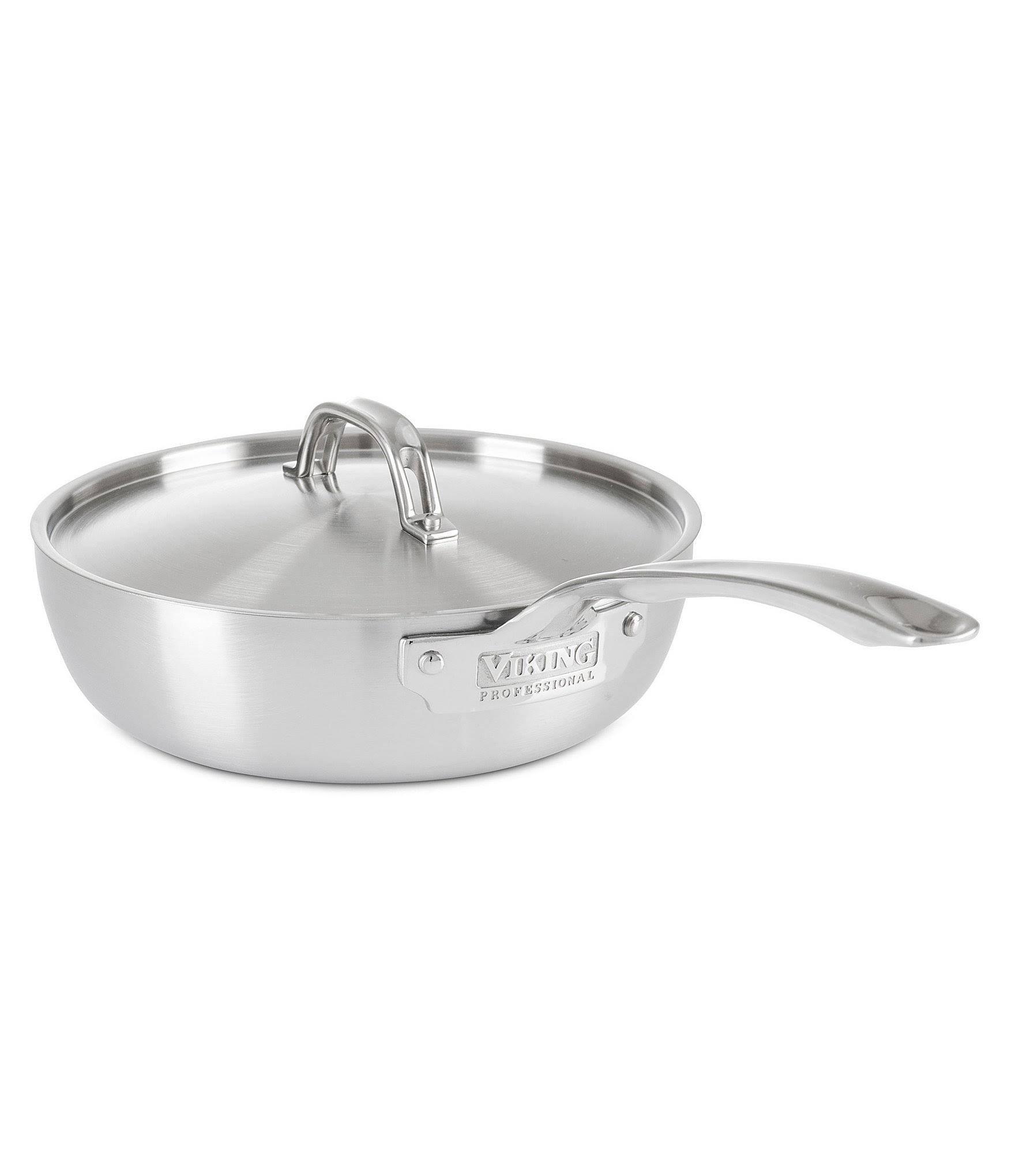 Viking Professional 5-Ply 3-Quart Stainless Steel Saucier