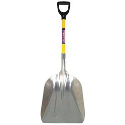 Westward 3yu77 Grain Scoop,26-1/4 in. Handle,Aluminum, Yellow